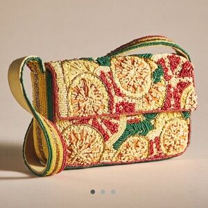 Fiona beaded bag: fruit edition (yellow lemon)